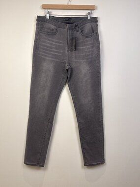 Caliville Mens Duo Pant Slim Fit Grey Stretch Denim Jeans Size L